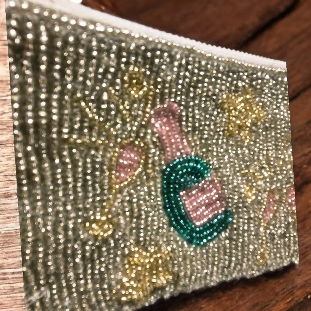 NEW Rachel Zoe Beaded Coin Purse and Star Charm Set, New In The Box